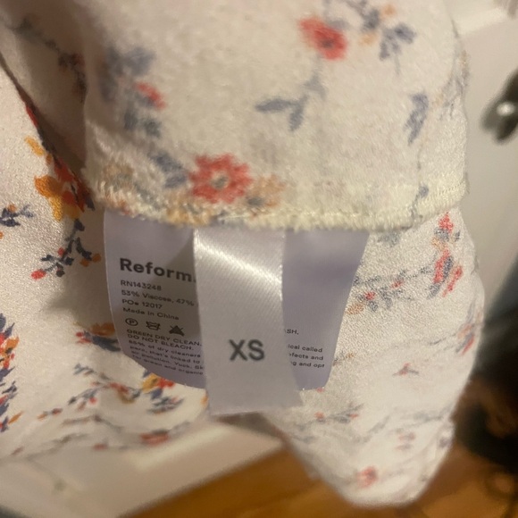 Reformation Dress in Gabrielle Ivory Floral Size XS - Picture 5 of 6